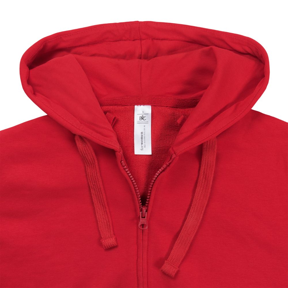 Толстовка женская Hooded Full Zip красная в Ставрополе